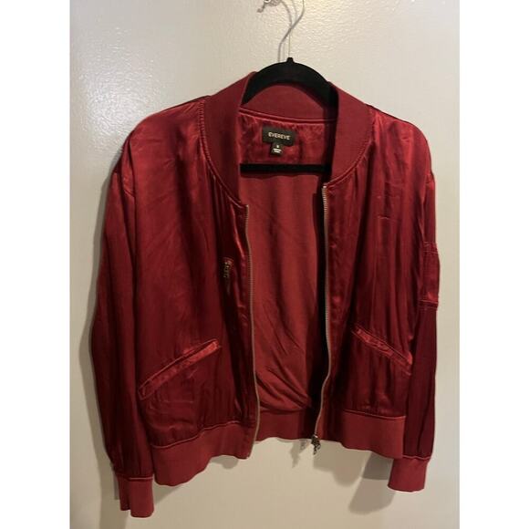 EUC Evereve Satin Gemma Bomber Jacket - Picture 2 of 10